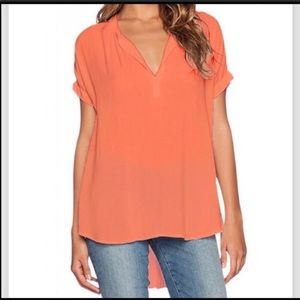 🆕✨ Oversize Chiffon Tee Tangerine